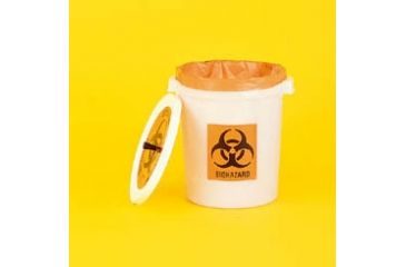 Image of VWR Biohazard Bag Containers and Starter Kits 14221-162 Starter Kit (Container And 100 Bags)