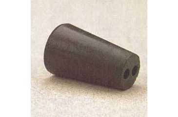 Image of VWR Black Rubber Stoppers, Two-Hole 11-M292