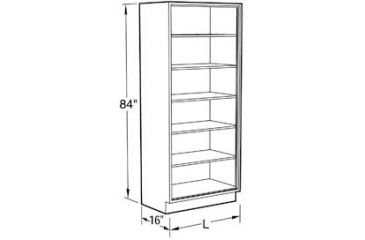 Image of Vwr Cabinet No Doors 48X84X16 CFS-2118-01