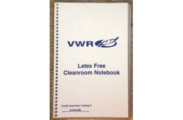 Image of VWR Cleanroom Spiral Notebooks, Latex-Free 08NBP-8.5X11 College-Rule Notebooks