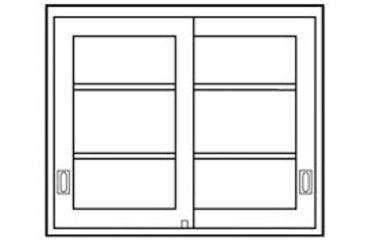 Image of Vwr Door Pair Acc Glzd Sldg CFW-M3036-GL