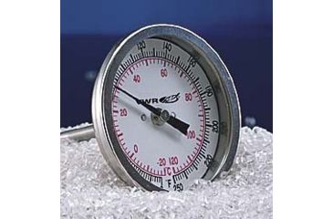 Image of VWR Dual-Scale Bi-Metal Dial Thermometers 21630 106 Mm (43/16'') Stem Length