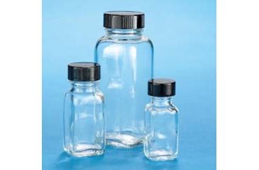 Image of VWR French Square Bottles, Clear, Wide Mouth VW5611648B Bottles Only