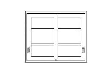 Image of Vwr Pair Acc Glzd Sldg Door CFW-M3048-GL
