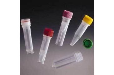Image of VWR Screw-Cap Microcentrifuge Tubes 3605-844-300 Color-Coded Inserts
