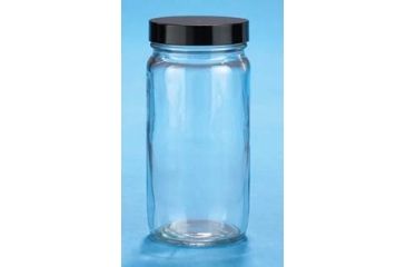 Image of VWR Straight-Sided Glass Jars, Wide Mouth VW5510858V86 Convenience Packs With Caps Attached