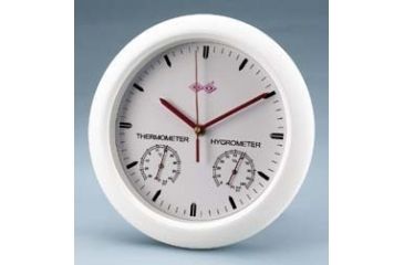 Image of VWR Wall Clock with Hygrometer/Thermometer 245