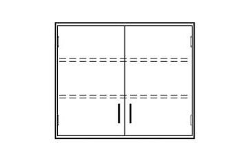 Image of Vwr Wall Unit Swg 48X30X12 3/4 CFW25M3048