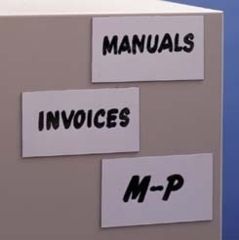 Image of VWR Write-On/Wipe-Off Magnetic Shelf Label Rolls, Each, MX-300