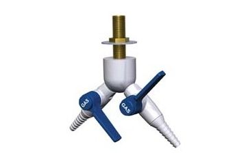 Image of Watersaver Faucet Wall Mnt Flange 2 Ball Valves CT4200141WSA