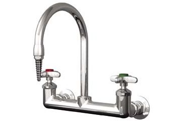 Image of Watersaver Faucet Wall Mnt Mixing 6'' Swing Gn L512WS