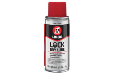 Image of WD-40 Wd40 3 In 1 Dry Lock Lube Spray, 2.5oz, 120077