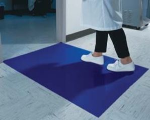Image of Wearwell Mat Cleanroom 36X45IN Blue CS4 71541171957