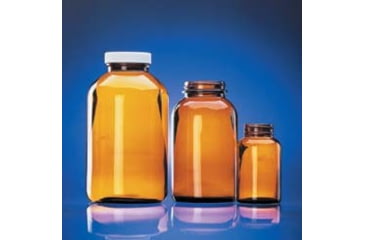 Image of Wheaton Bottle Wm Amb Cap 16OZ CS12 W216943