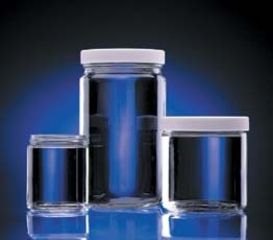 Image of Wheaton Jar Clr W/WHT Pp Cap CS24 2OZ W216903