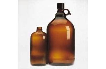 Image of Wheaton Safety-Coated Bottles, Amber, Narrow Mouth, Wheaton 220925 Bottles Only