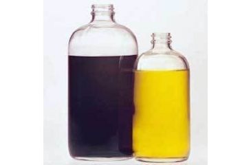 Image of Wheaton Safety-Coated Clear Reagent Bottles, Narrow Mouth, Wheaton 220776 Bottle With Fluoropolymer Resin-Lined Cap