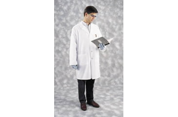 Image of White Swan Labcoat Mens FULL-L Wht 44 6115-11-44