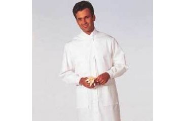 Image of White Swan Unisex MetaGuard Lab Coats, White Swan/Meta 1165-311-S Knit Cuffs And Open Neck