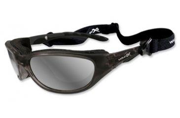 Image of Wiley X Air Rage Sunglasses - Polarized Silver Flash Lens/ Crystal Metallic Frame 697