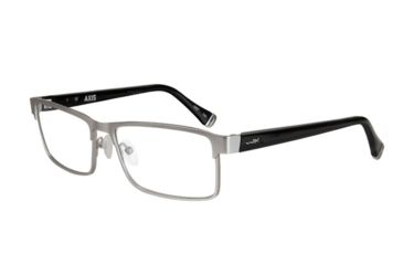 Image of Wiley X Axis Safety Glasses, Matte Silver/ Gloss Black Frame, No Polarized Lens WSAXI03
