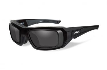 Image of Wiley X Enzo Sunglasses, Gloss Black Frame/ Demo Lenses, CCENZ03D