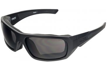 Image of Wiley X Enzo Sunglasses, Matte Black Frame/ Black Ops Grey, CCENZ01