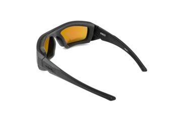 Image of Wiley X Enzo Sunglasses, Matte Black Frame,Polarized Emerald Mirror Amber Lens CCENZ07