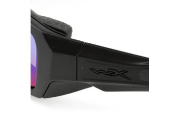 Image of Wiley X Enzo Sunglasses, Matte Black Frame,Polarized Emerald Mirror Amber Lens CCENZ07