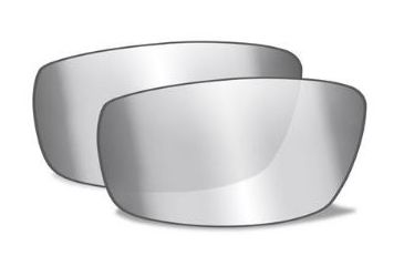 Image of Wiley X MOXY Safety Sunglasses Replacement Lens, Lens Only, Not Polarized, Smoke Gray/Silver Flash, SSMOXSF
