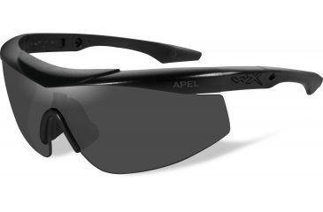 Image of Wiley X WX Talon Sunglasses - Matte Black Frame w/ 2 Lens Package (Smoke Grey, Clear) CHTAL1