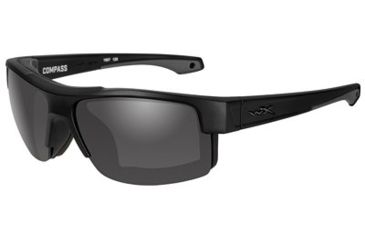 Image of Wiley X Wx Compass Grey Lens, Matte Black, CCCMP01