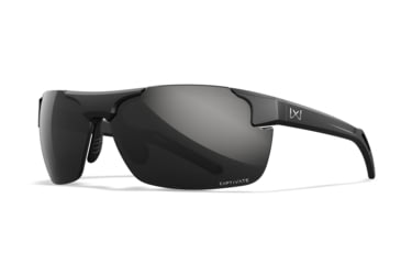 Image of Wiley X WX Prime Sunglasses, Matte Black Frame, Prime Captivate Pol Black Mirror Lens, ACPRM05
