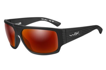 Image of Wiley X Wx Vallus Crimson Lens, Matte Black ACVLS05