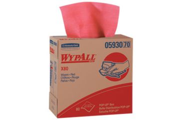 Image of Wypall X80 Wipers, Jumbo Roll, Blue, 12.5in.X13.4in. 41043