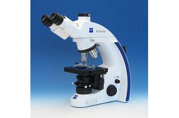 Image of Zeiss Primo Star HAL/LED Microscope Fixed Kohler,drive R, field of view 18, 100x/0.8 dry 4155000053000000