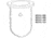 Ace Glass Laboratory Glassware and Equipment 1L Rb Cyl Flask Plain Flng 6511-06