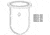 Ace Glass Laboratory Glassware and Equipment 3L Rb Cyl Flask W/GRV Flng 6511-47