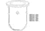 Ace Glass Laboratory Glassware and Equipment 4L Fb Cyl Flask Plain Flng 6511-31