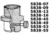 Ace Glass Laboratory Glassware and Equipment 50MM Nylon Adapter 5838-16