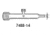 Ace Glass Laboratory Glassware and Equipment Mnfd 50MMIDX48''LG 2-7THDS 7488-15-48-2