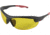 Allen Ruger Core Ballistic Shooting Glasses, Black/Red Frame/Yellow Lens, 27873