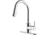 American Brass RV Kitchen Faucet With Hi Arc Bullet Spout Single Lever Handle And Pull Down Sprayer Brushed Nickel, Brushed Nickel, 8in, SL4000BN-A