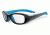 Bolle Kids Crunch Sport Protective Eyewear - Grey and Blue Frame,Clear Anti Fog/Scratch Lens 12002