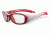 Bolle Crunch Sport Protective Single Vision Prescription Safety Glasses,Rectangular,White and Pink Frame 12003SV