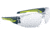 Bolle Silex + Safety Glasses, Blue/Yellow Frame, Clear Lens, SILEXPPSI