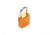 Brady Worldwide Alum Padlock 1IN Kd ORANGEPK6 51368
