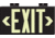 Brady Worldwide Exit Sign Fotolum Mt Brkt Red 90886
