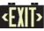 Brady Worldwide Exit Sign Photolum Wall Mt Red 90885
