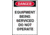 Brady Worldwide Magnetic Sign Danger Equip 66009